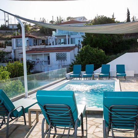 Villa Luna Private Heated Hydro Pool Bbq Beach 4Min Agia Marina Mikrolimanou Exterior foto