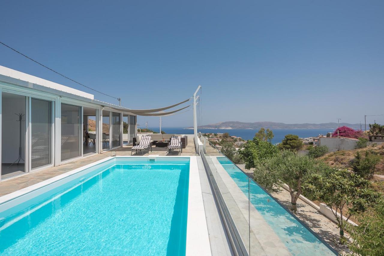 Villa Luna Private Heated Hydro Pool Bbq Beach 4Min Agia Marina Mikrolimanou Exterior foto