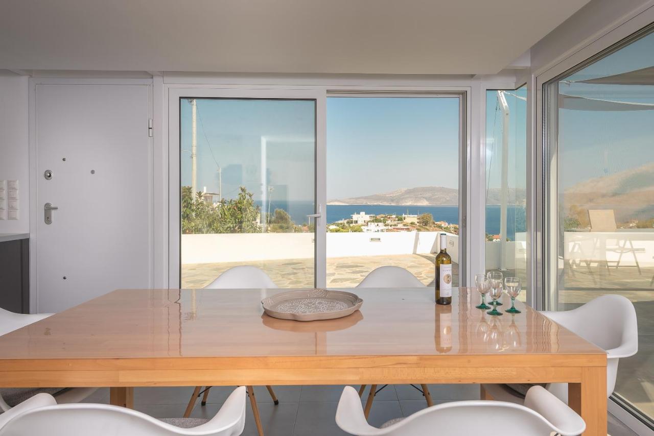 Villa Luna Private Heated Hydro Pool Bbq Beach 4Min Agia Marina Mikrolimanou Exterior foto