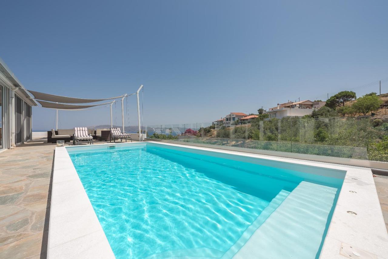 Villa Luna Private Heated Hydro Pool Bbq Beach 4Min Agia Marina Mikrolimanou Exterior foto
