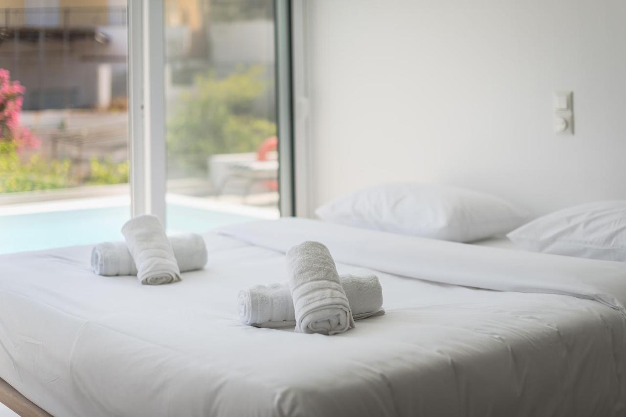 Villa Luna Private Heated Hydro Pool Bbq Beach 4Min Agia Marina Mikrolimanou Exterior foto