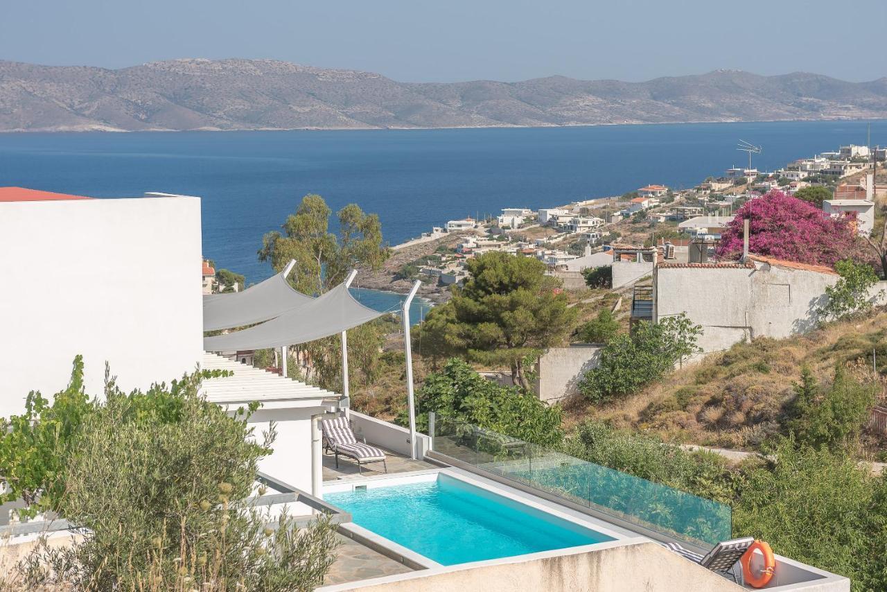 Villa Luna Private Heated Hydro Pool Bbq Beach 4Min Agia Marina Mikrolimanou Exterior foto