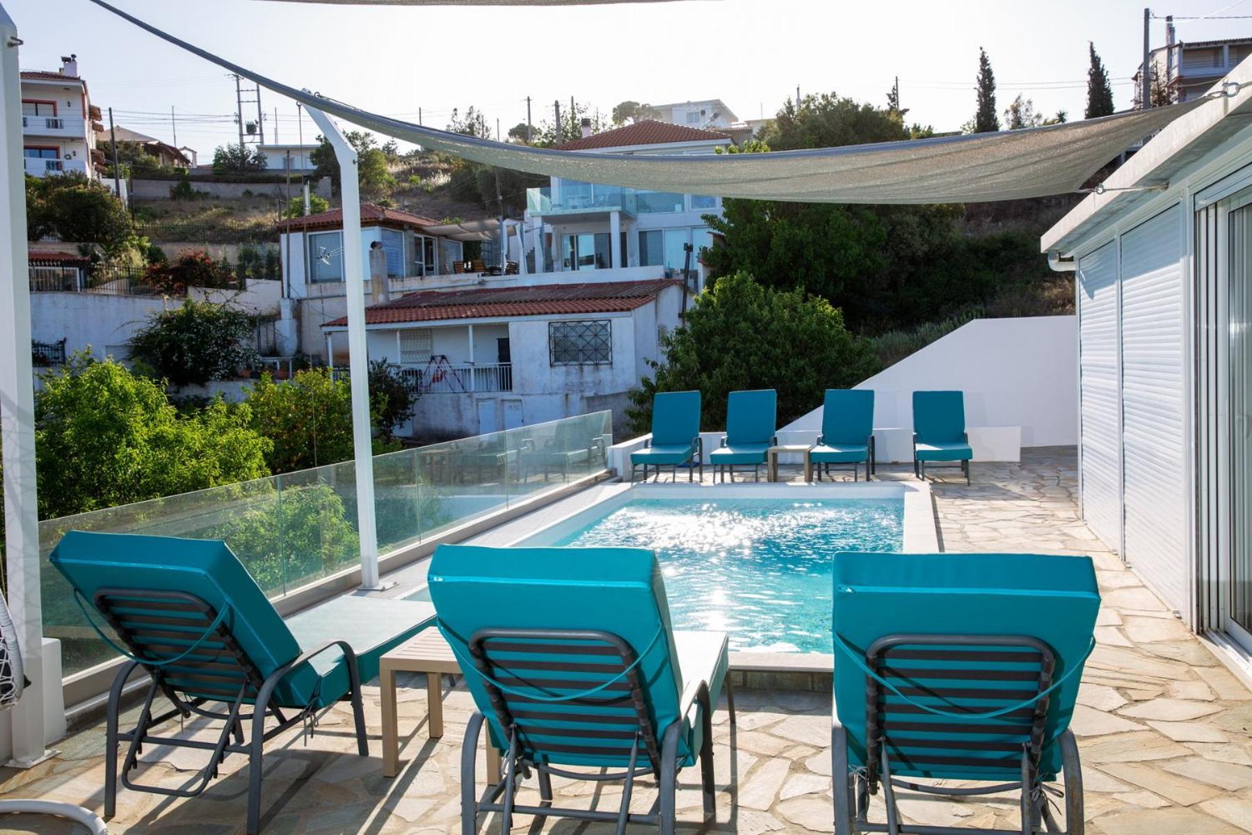 Villa Luna Private Heated Hydro Pool Bbq Beach 4Min Agia Marina Mikrolimanou Exterior foto