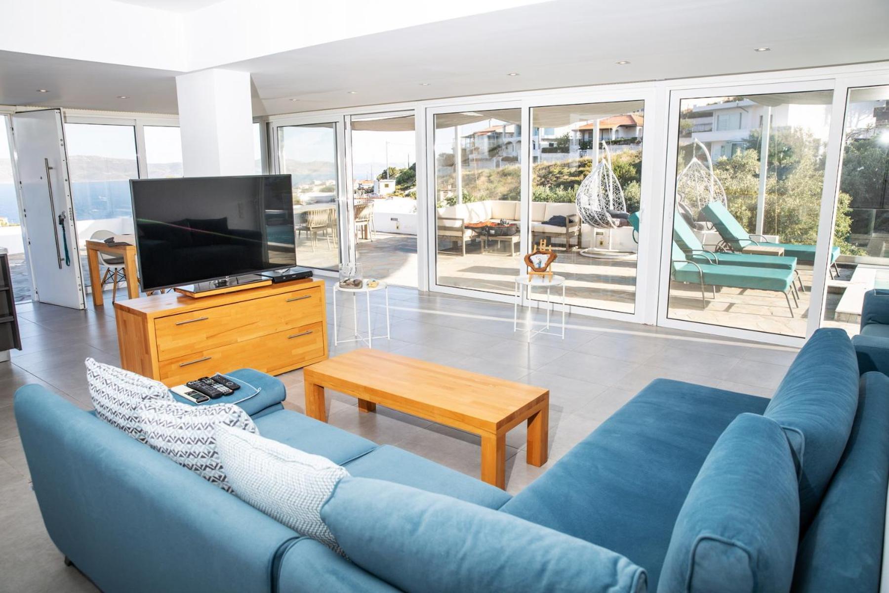 Villa Luna Private Heated Hydro Pool Bbq Beach 4Min Agia Marina Mikrolimanou Exterior foto