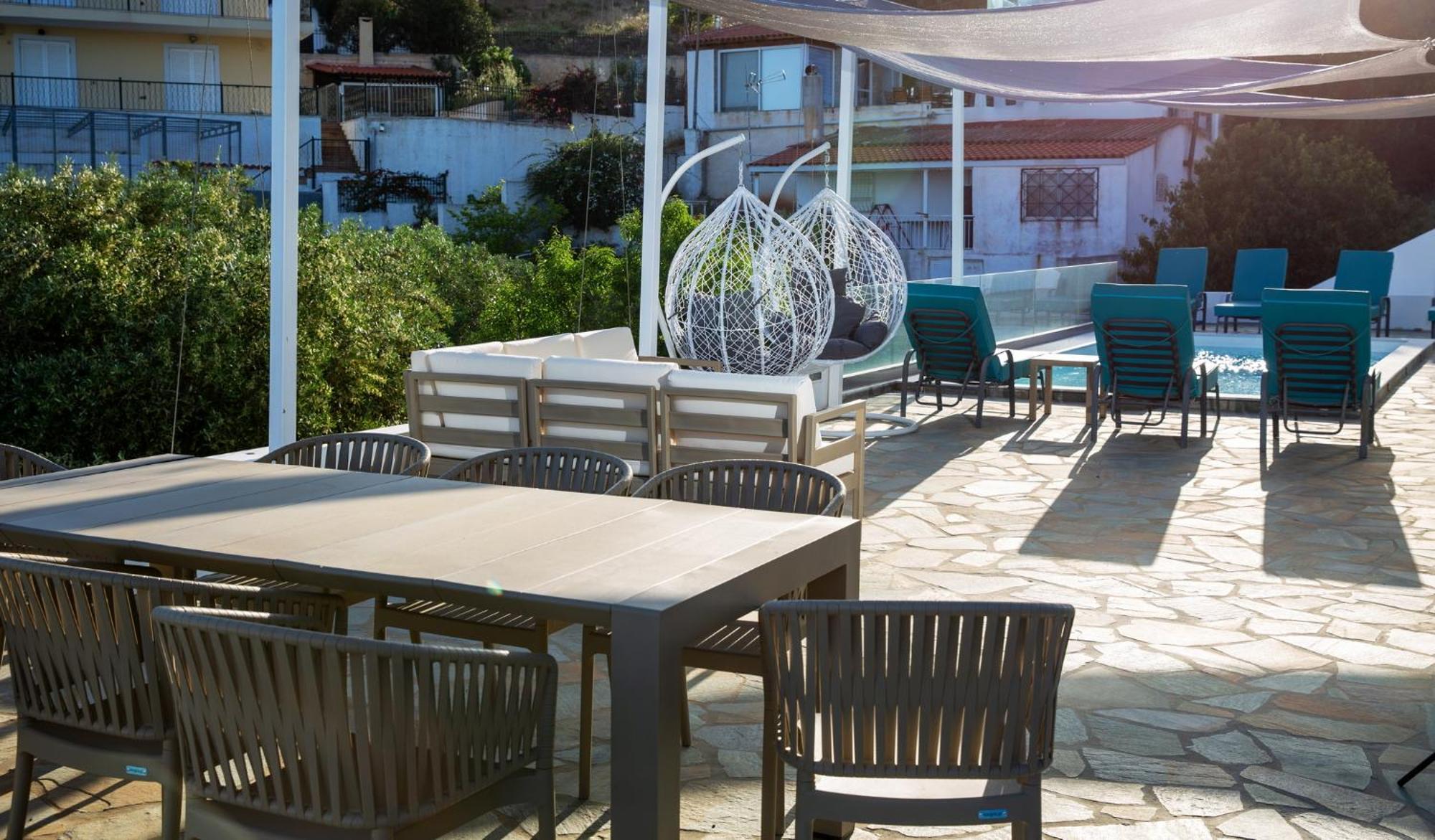 Villa Luna Private Heated Hydro Pool Bbq Beach 4Min Agia Marina Mikrolimanou Exterior foto